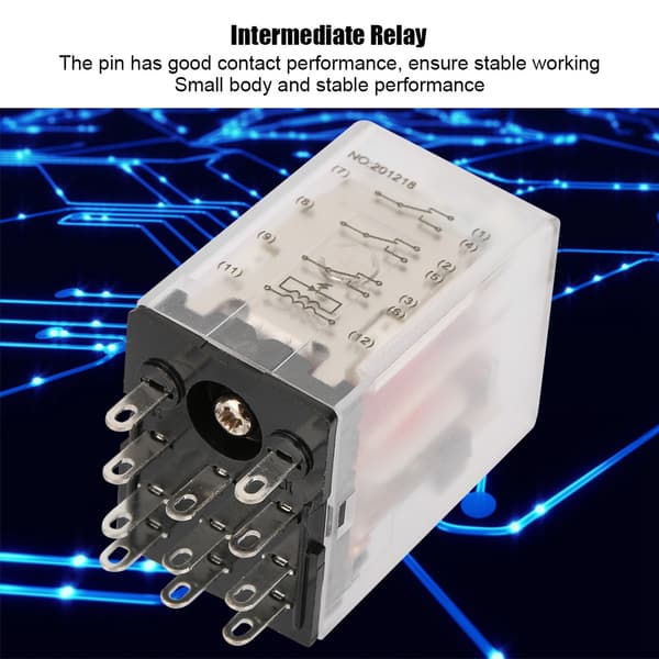 11-benet mini-effektmellemrelæ elektromagnetisk relæ 5A AC220V