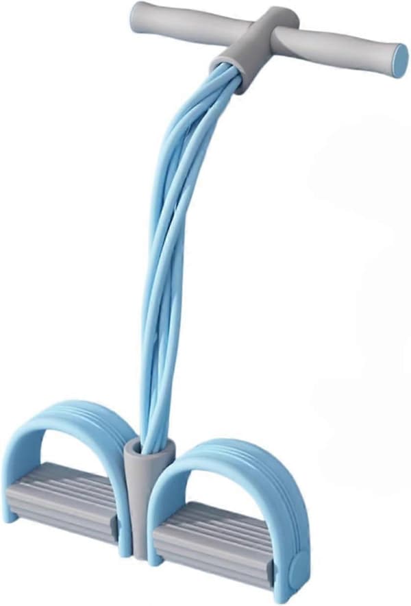 Pedalmotståndsband, 4/6 rör elastisk pedal för helkroppsträning och formning av kurvor Blue