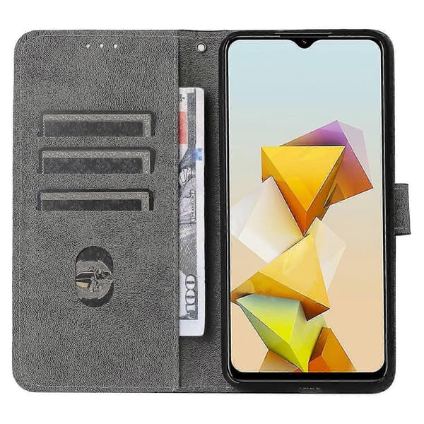 Fodral för ZTE Blade A73 5G med RFID-blockerande kortfack och handledsrem