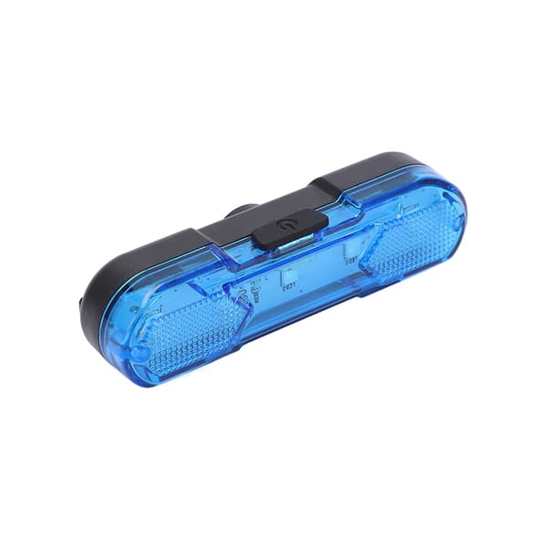 Vanntett 360 graders roterende sykkel bak LED baklys 4 moduser blå