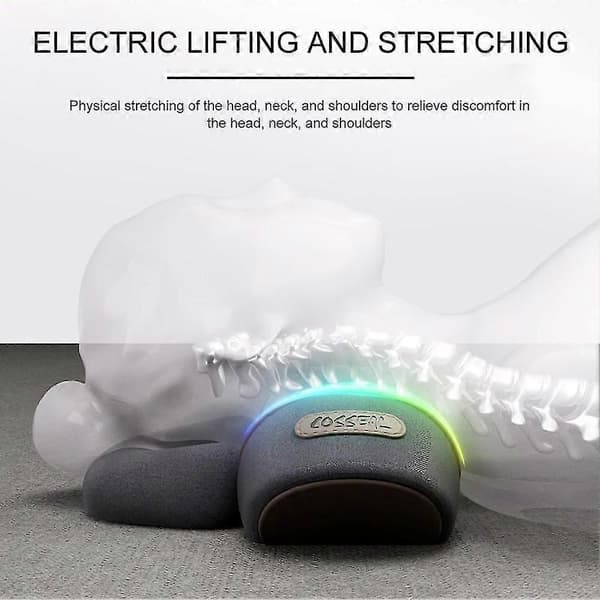 Cervical Memory-Foam Nakkepude Massage Varme Træk til Sovende Langsom Rebound Memory Pude Ergonomisk Støtte Per Space Gray Three
