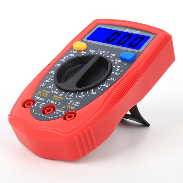 DT33D Mini Digitalt Multimeter Voltmeter Bærbar Universalmåler 130 x 73,5 x 35 mm