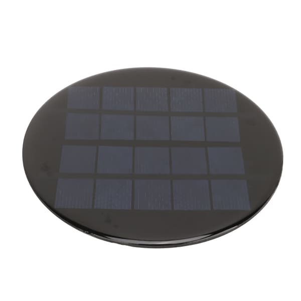 Mini Rundt Solcellepanel 1.1W 5V 120mm Oppladbart 3.7V Batteri Liten Polykrystallinsk Silisium Solcellemodul
