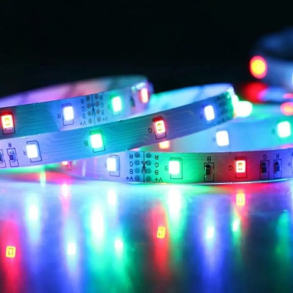 LED Light Bar 5 Meter Färg Flexibel Lågspänning USB Light Bar (blått ljus + USB -kabel)