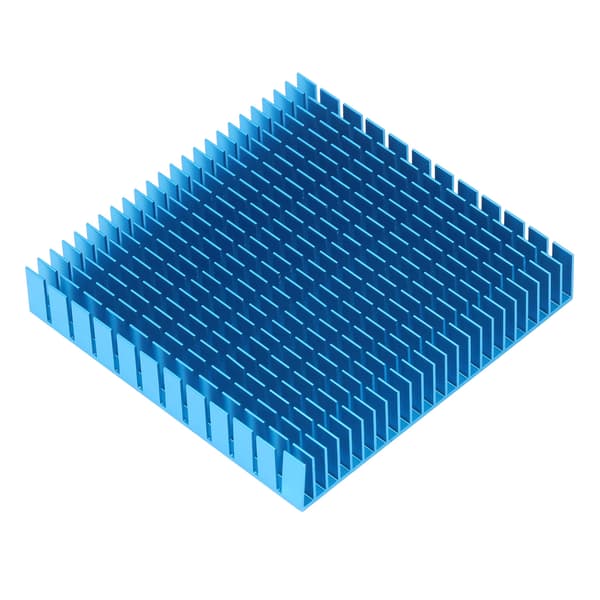 Aluminium Køleplade Køler Modul Varme Radiator Board CPU PCB Høj Effekt Køling 120mm x 20mm Blå