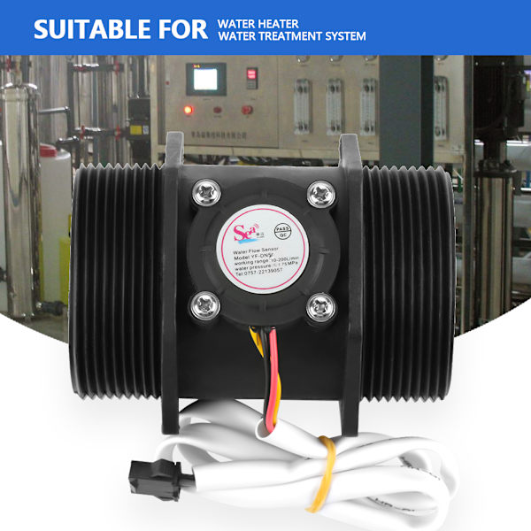 DN50 G2 Turbine Flowmeter Vandstrøm Hall Sensor Switch Måler til Vandvarmer