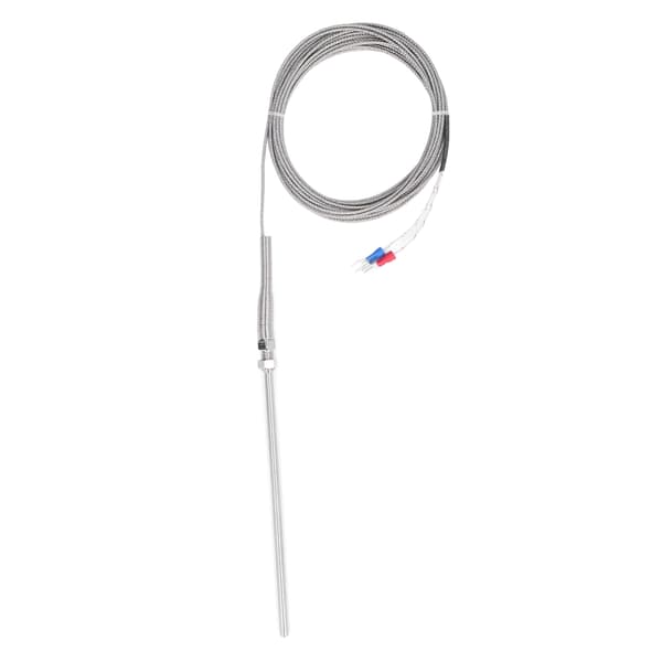Termoelement K-typ 150 mm sond 0°C till 600℃ snabb respons 5 meter lång temperatursensor termoelement