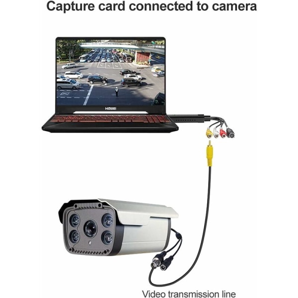 USB2.0 videokaappauskortti Valvontatietojen kaappauskortti Tuki WIN10 Sopii valvontapäähän, DV-laitteeseen, digisovittimeen ja muihin laitteisiin.