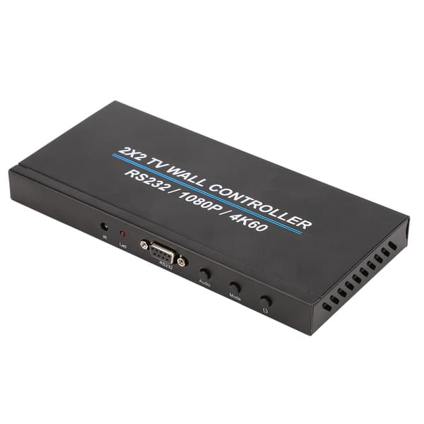 2x2 HD Multimedia Interface Video Wall Controller 4K 60Hz Display 180 Graders Rotation TV Wall Controller 110-240V US Stik