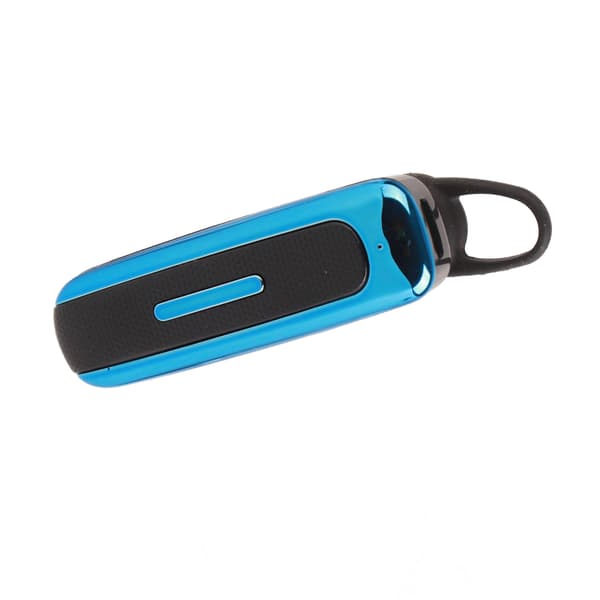 Langattomat Bluetooth-yksikuulokkeet korvan ripustuksella, musta sininen
