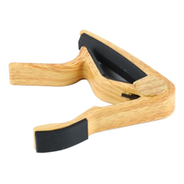 Gitarr Capo Aluminiumlegering Massivt Trä Akustisk Elgitarr Ukulele Stämklämma