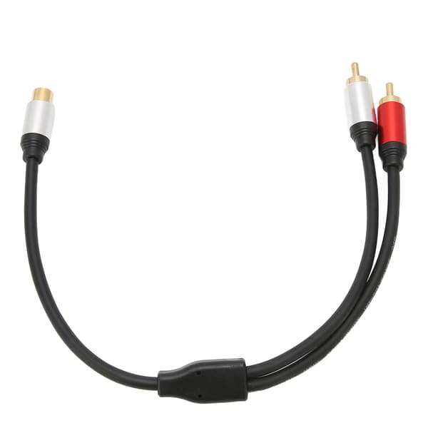 1RCA Hun til 2RCA Han Y Splitter Kabel til TV Subwoofer Forstærker Laptop