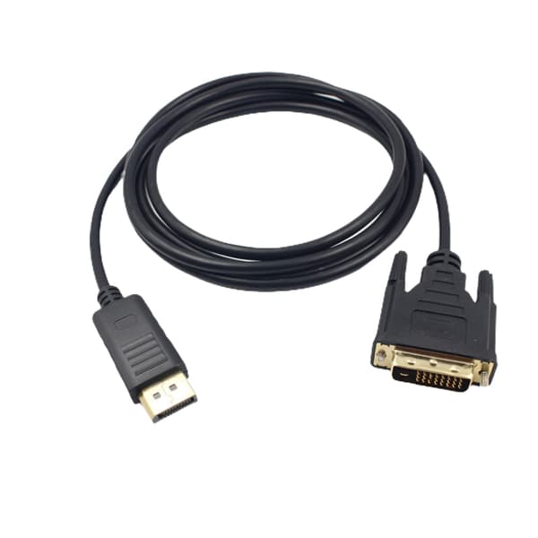 1,8M DisplayPort Han til DVI Han Adapterkabel 1080P DP til DVI Konverter DisplayPort 1.1a Support