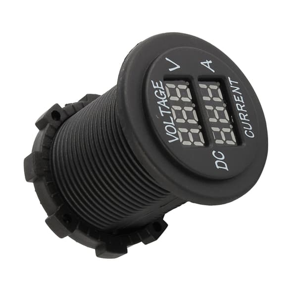 12V 24V DC Dobbelt LED Digital Voltmeter Amperemeter til Bil Motorcykel