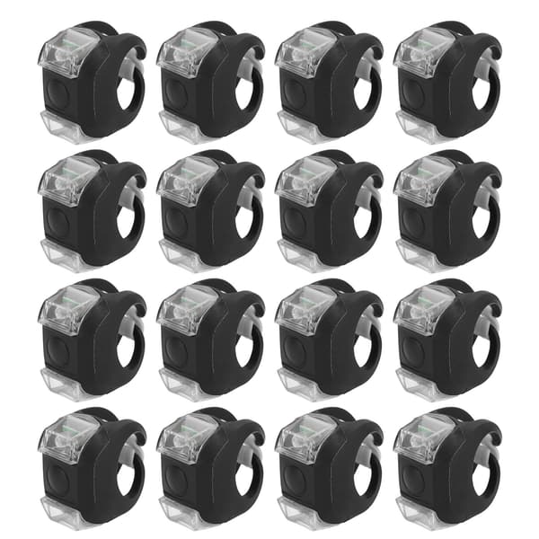 16 stk. LED Bådnavigationslys 3 tilstande Nem installation Lysstærke Sikkerhedsadvarselslys Bovlys Sort