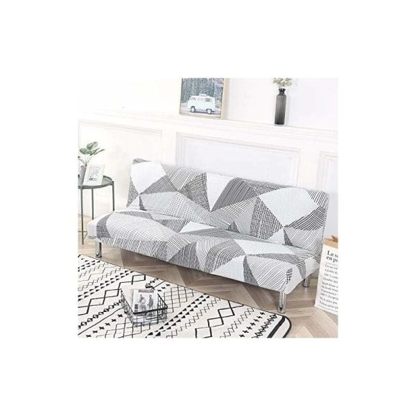 Armløs sofabetræk, 3-personers stræksovesofa Møbelbetræk beskytter, velegnet til sammenfoldelig sovesofa uden armlæn