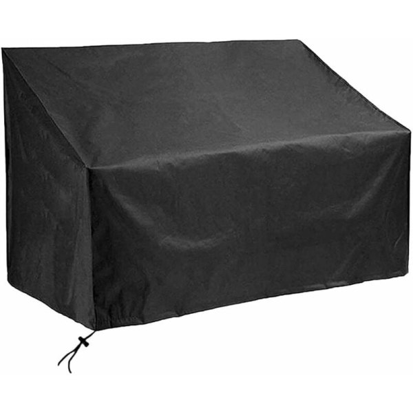 Ulkopenkin cover 210D Black Oxford Kangaskalusteen cover 2 paikkainen (134x66x89cm),