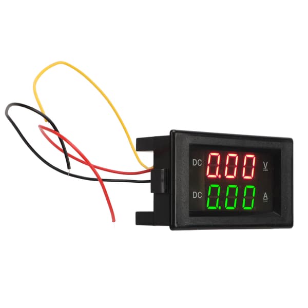 2 i 1 Volt Ampere Meter 600V 20A Dobbelt Digital Display LED Amperemeter Voltmeter Måler til Bil Motorcykel
