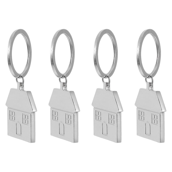 4 stk yndig hus nøglering Hjem nøgleringe Taske nøgler hængende vedhæng
