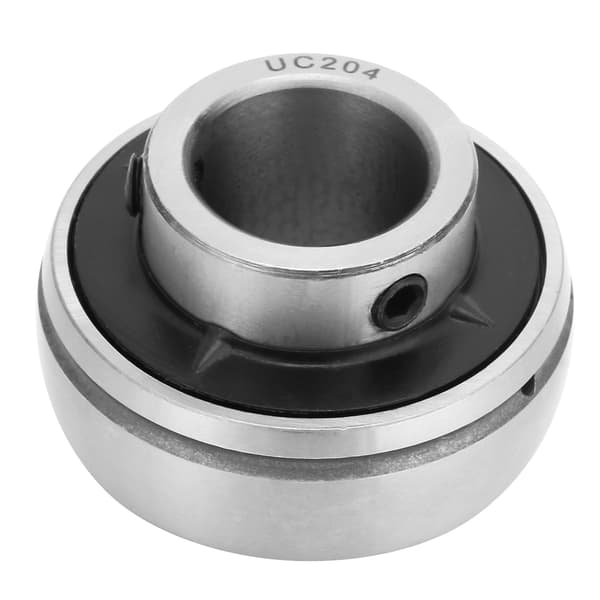 1 st Förkromad Insats Monterad Kullager Stål UC204 20mm