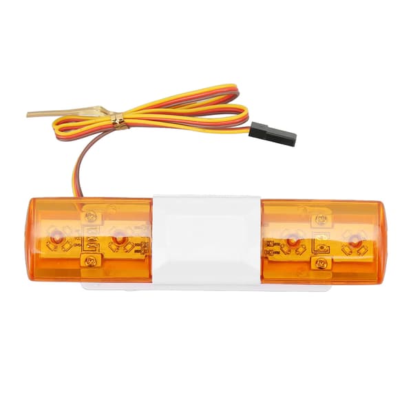 RC LED politilys 4 tilstande Simulation Advarselsblinklampe til 1/8 1/10 RC biler Gul
