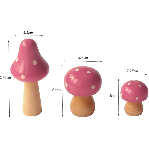 Set av små Scenario svampar (rosa),