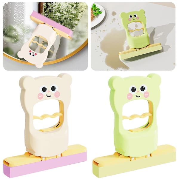 Mini handhållen svampmopp Multifunktionell mini svampmopp för badrumsrengöring Cream
