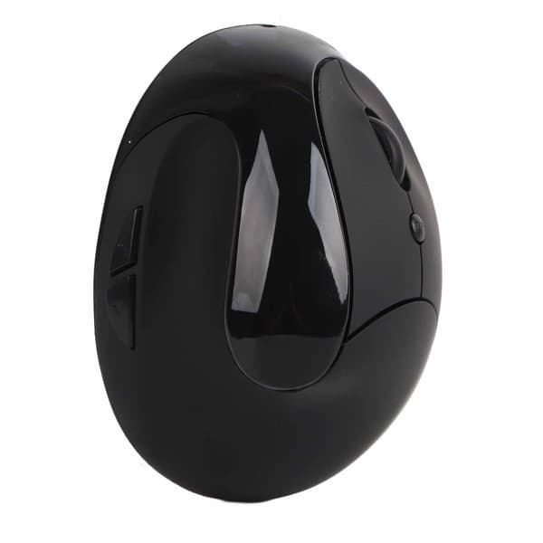 Trådløs Optisk Vertikal Ergonomisk Mus 3. Generation Højrehånds Greb Gaming Kontor Computermus Sort