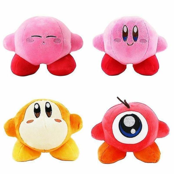 Anime Game Kirby Plysch Mjuk Doll Barn Nyår Födelsedag Gi pink closed eyes