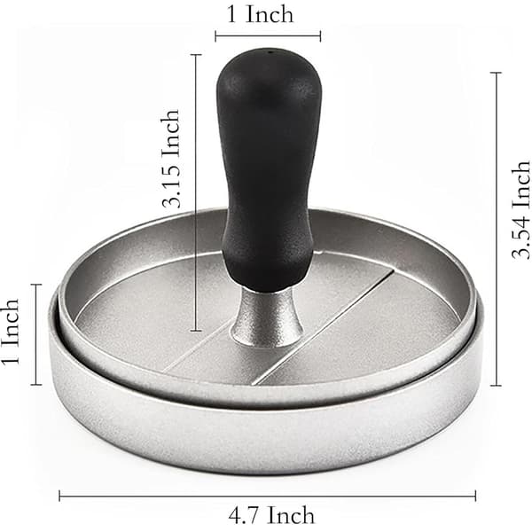 46 Inch Round Stainless Steel Hamburger Press Mold Kitchen Grill Tool