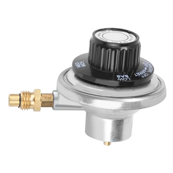 Lågtrycksregulator för propangas - Zinklegering, 1\"‑20UNF, för grill (1 styck)