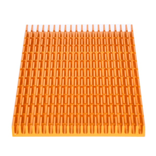 Gylden køleplade aluminium køler til flere formål 120 x 64 x 6 mm
