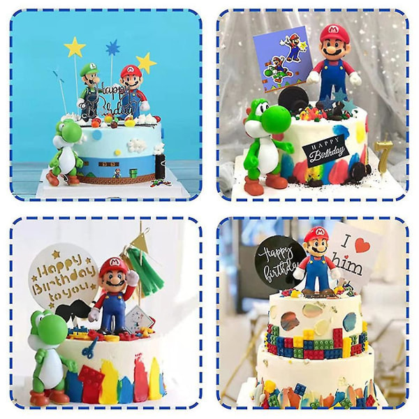 Super Mario Bros. Keräilymallinukkekoristeet Lasten syntymäpäivälahja - Luigi Luigi