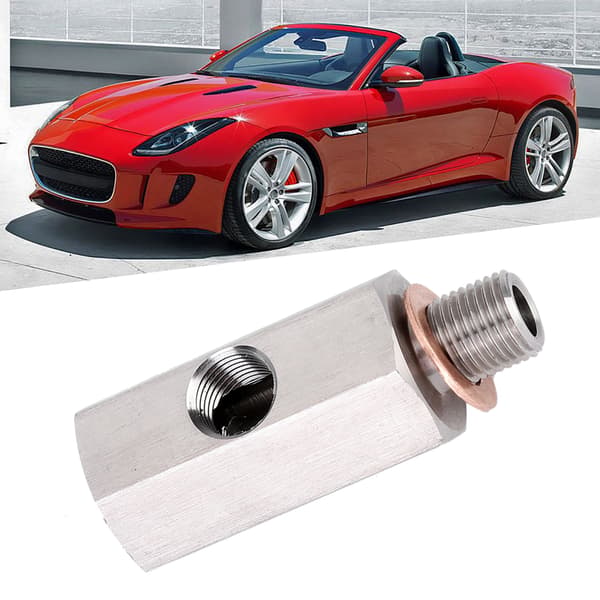 Turboadapter Oljetrykkssensor T-stykke 1/8in NPT Hun M9 Han & Hun