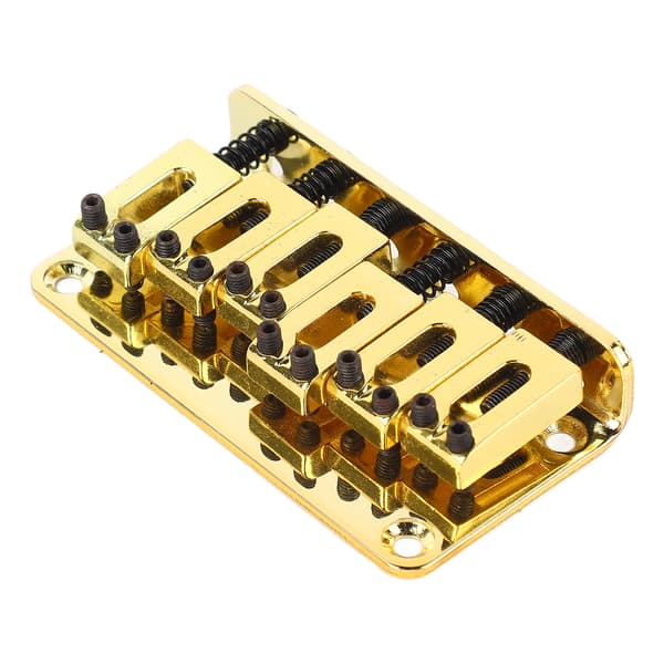 6-strängad gitarrstallbyte Zinklegering Elgitarr Sadelstall Musikinstrument Tillbehör Guld