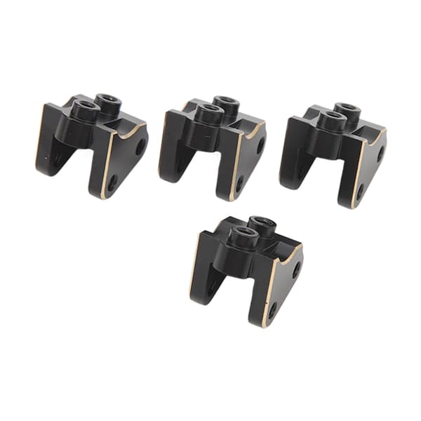 4 stk. RC Link Mount Messing Stabil Rustfri Opgraderingsdele til Axial SCX10 II AR44 Aksler 1/10 Sort