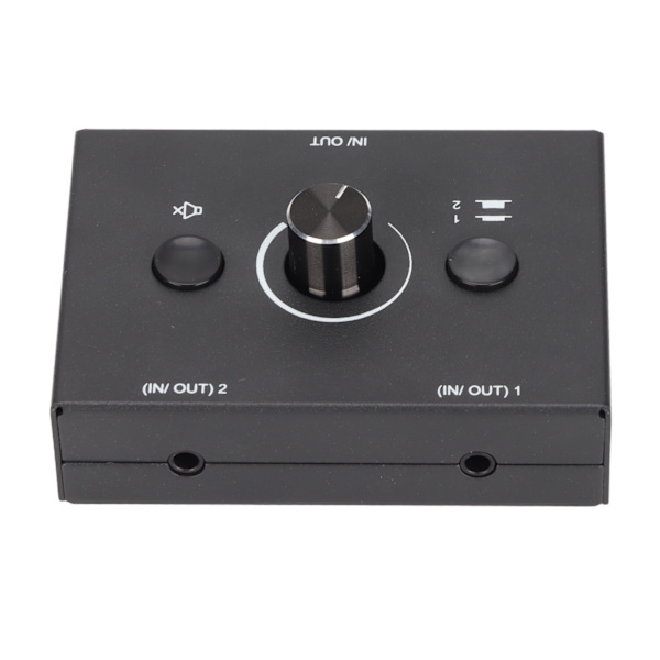 3,5 mm Audio Switch 2 Input 1 Output eller 1 Input 2 Output Splitterboks med Mute-knap