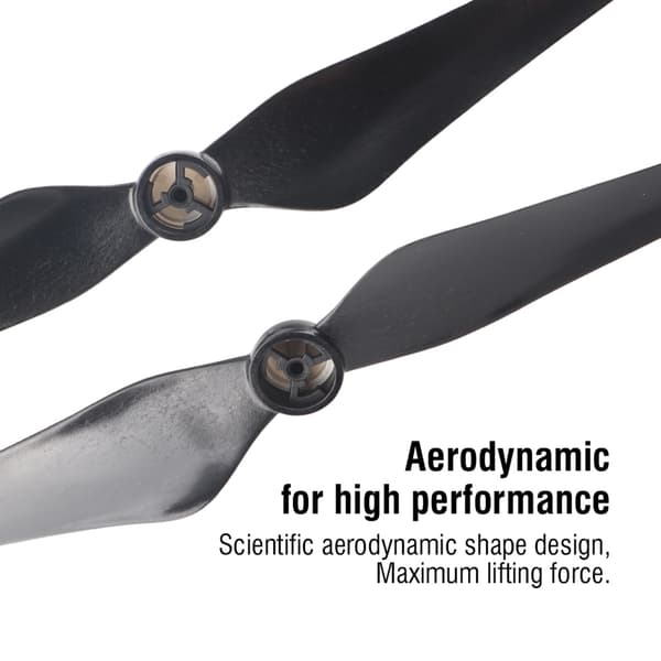 2 par selvspændende propeller til DJI Phantom 3 Drone Quadcopter tilbehør (gul kant)
