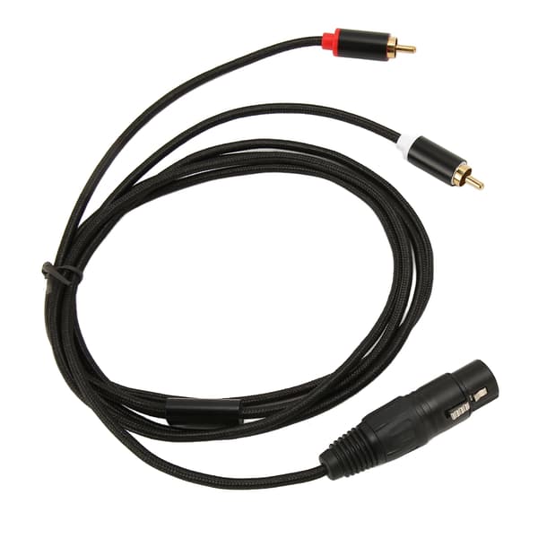 XLR til Dobbelt RCA Kabel Hun til Han Lavt Tab Støjfri Y Splitter Stereo Lyd Interconnect Ledning 2m 6.6ft