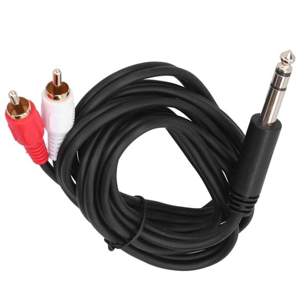 6,35 mm till Dubbel RCA Stereo Hane Audio Y-splitterkabel