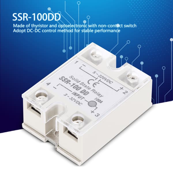 SSR 100DD Solid State -rele DC 5 220VDC Kosketukseton kytkin Korkea laatu
