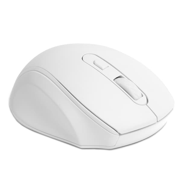 Trådløs 2.4G Ergonomisk Mus til Kontor Gaming Notebook Desktop Computer Tilbehør Hvid