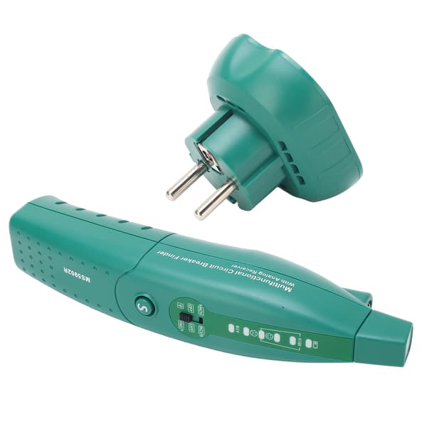 HISITEK MS5902 Automatisk effektbryter sikringsfinner US EU Plug Socket Tester 110‑250V EU Plug