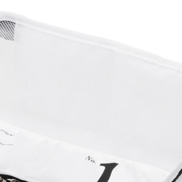 Multifunktionella Reseförvaringskuber i Polyester Vit S 32x23x12cm 12.6x9.1x4.7in