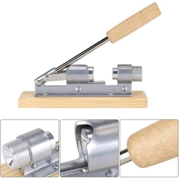 Manual Heavy Duty Nut Crackers, Almond Cracker -Hazelnut Pecan Walnut Tongs Desktop Kitchen Tool with Wooden Base and Ha