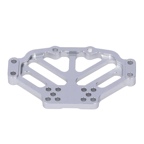Tamiya 1/10 CR 01 RC Bil CNC Aluminium Legering Trækstangsbase Beslag Sølv