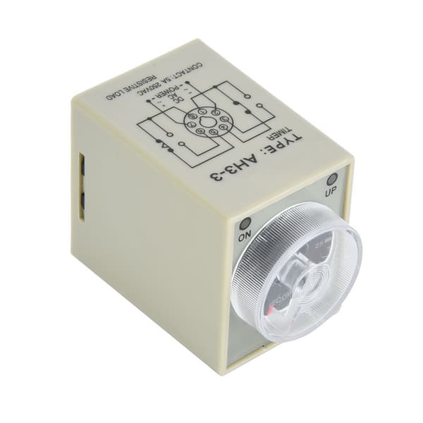 Tidsrelä 30S 8-stifts timer 35 mm DIN-skena industriellt automationssystem AC110V
