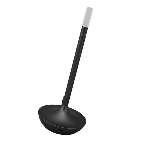 Trådløs Genopladelig LED Bordlampe 3 Niveauer Dæmpbar Lysstyrke Lysform Sort