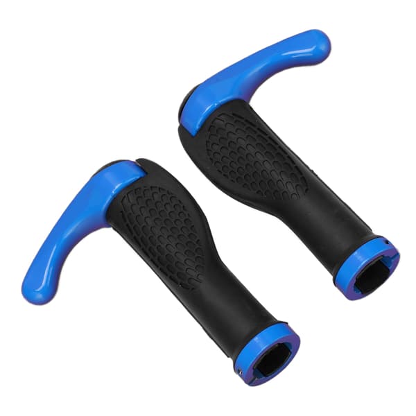 2 ST Blå Gummi Oxhorn Cykelstyre Greppskydd för Mountainbikes