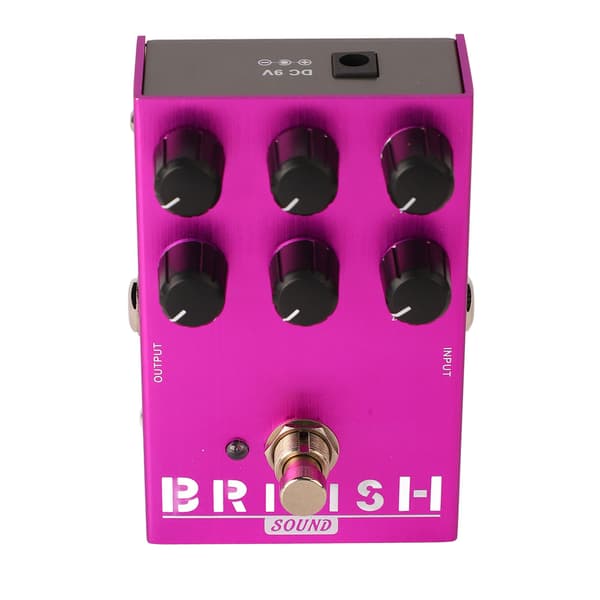 Elektrisk guitar effekt drive pedal effektor simulerer guitar distortion og overdrive effekter AN 31 Lilla